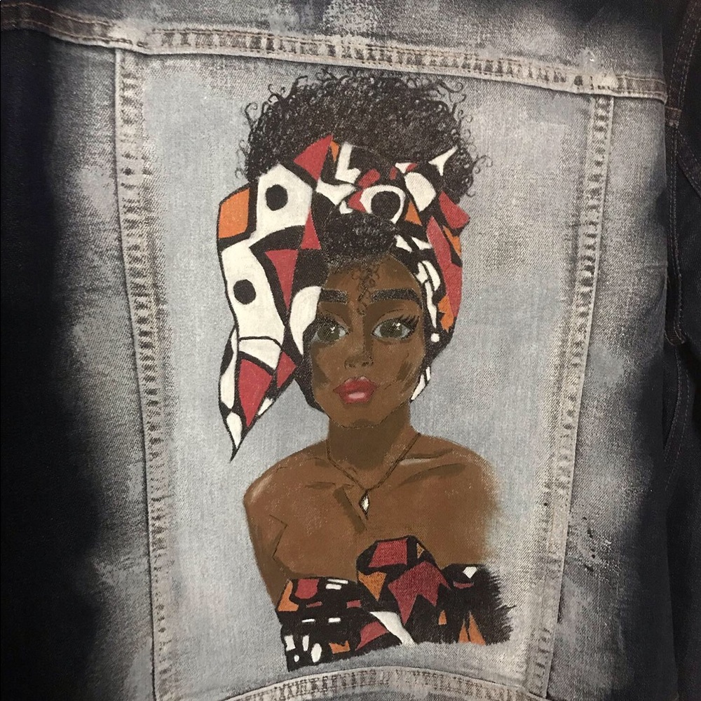 Custom jean jacket